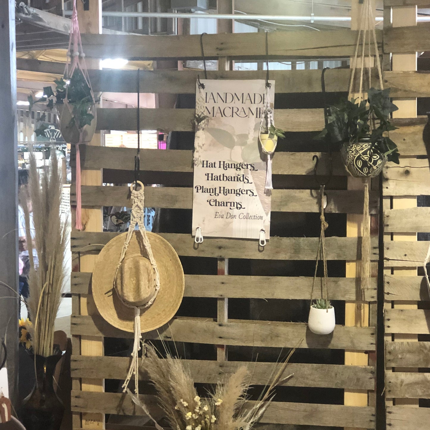 MACRAME' HAT HANGER