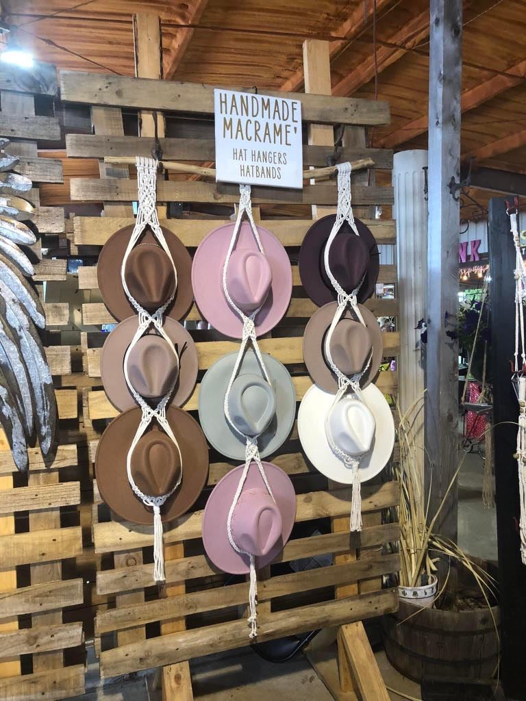 9 Tier Macrame Hat Hanger