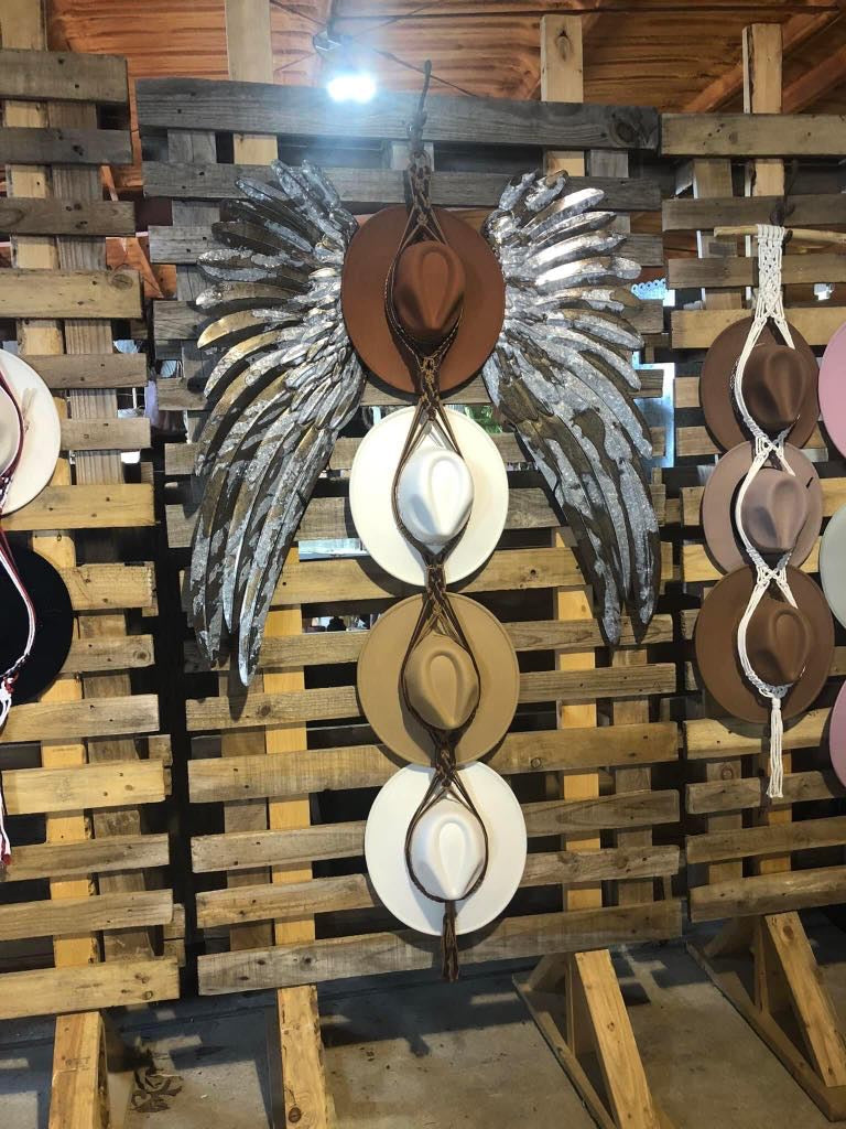4 Tier Macrame Hat Hanger