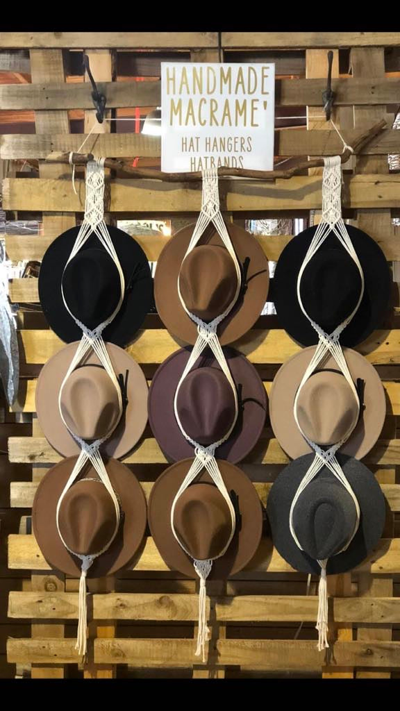 9 Tier Macrame Hat Hanger