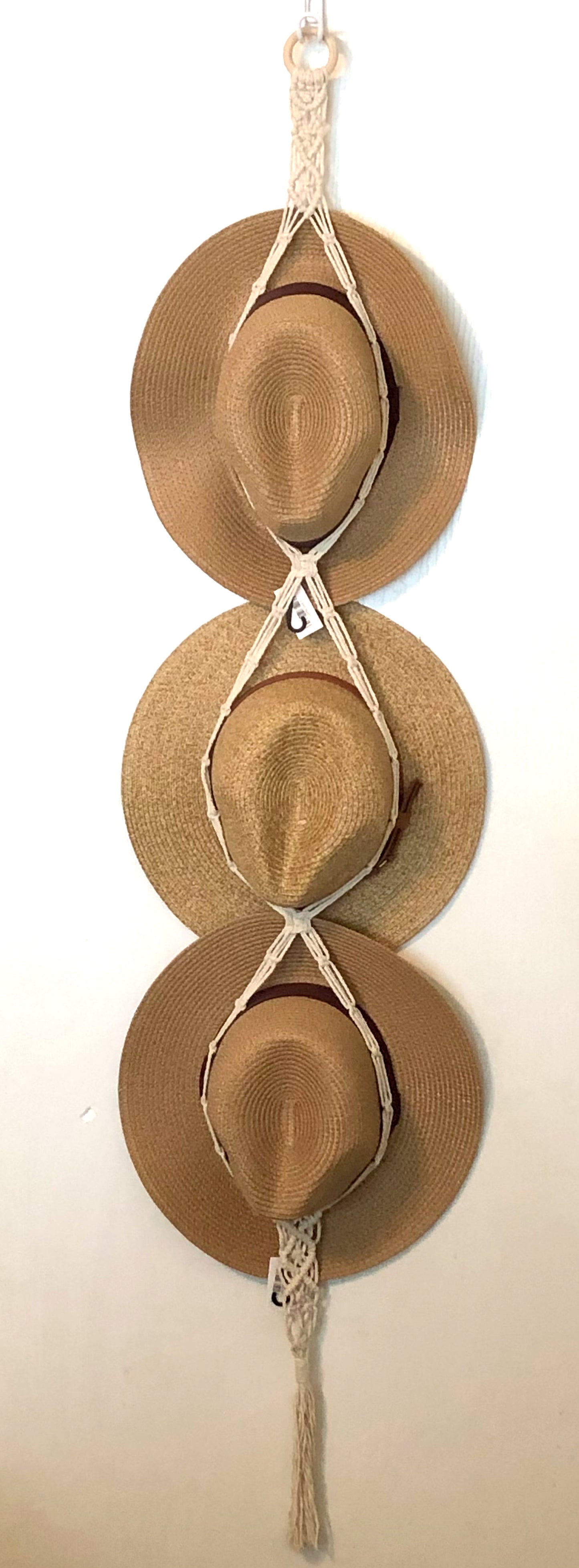 MACRAME' HAT HANGER
