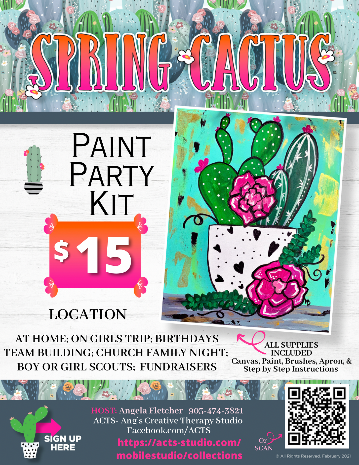 Paint Party Fun In-A-Box - Cactus – ACTS